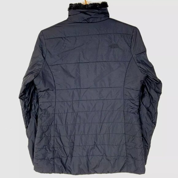 North Face Harway Reversible Puffer Jacket Faux Fur Fleece Insulated Women XL - Picture 3 of 10